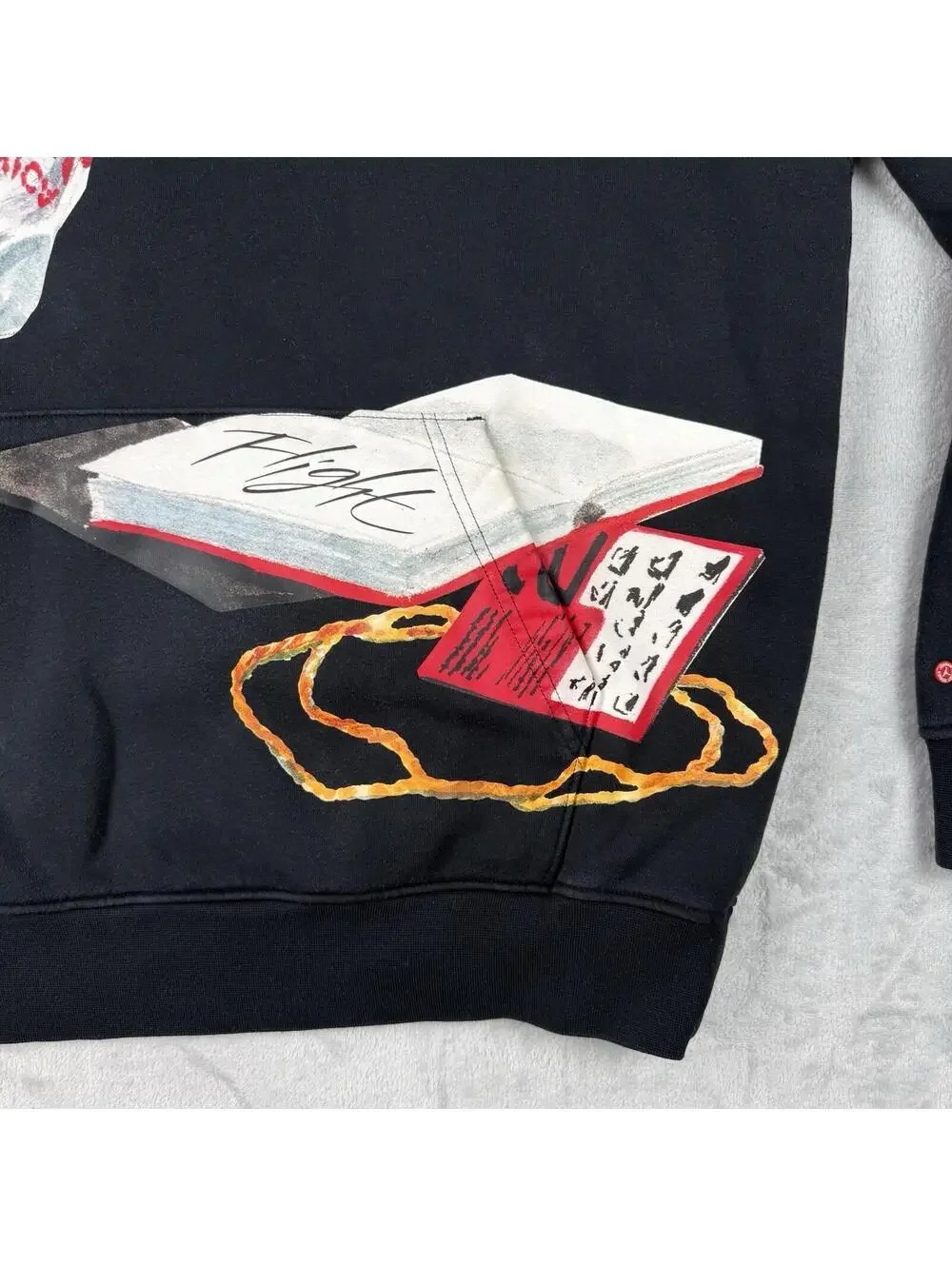 Jordan Artist Series Hoodie By Jacob Rochester Size L Basketball Graphic Rare